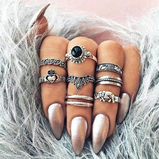 Vintage Knuckle Ring Set