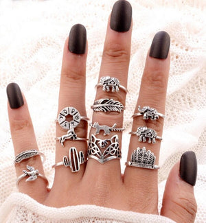 Vintage Knuckle Ring Set